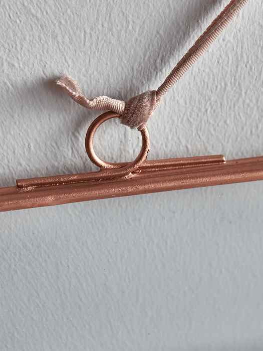 Delicate Hanging Glass Frame - Copper