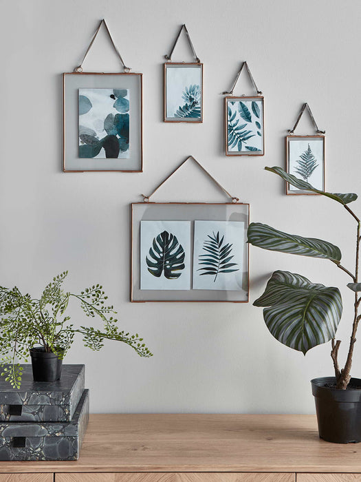 Three Delicate Hanging Frames - Copper