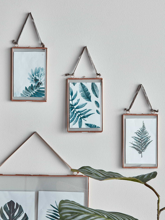 Three Delicate Hanging Frames - Copper