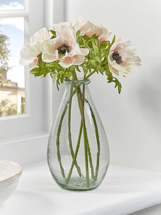 Six Faux Blush Anemones
