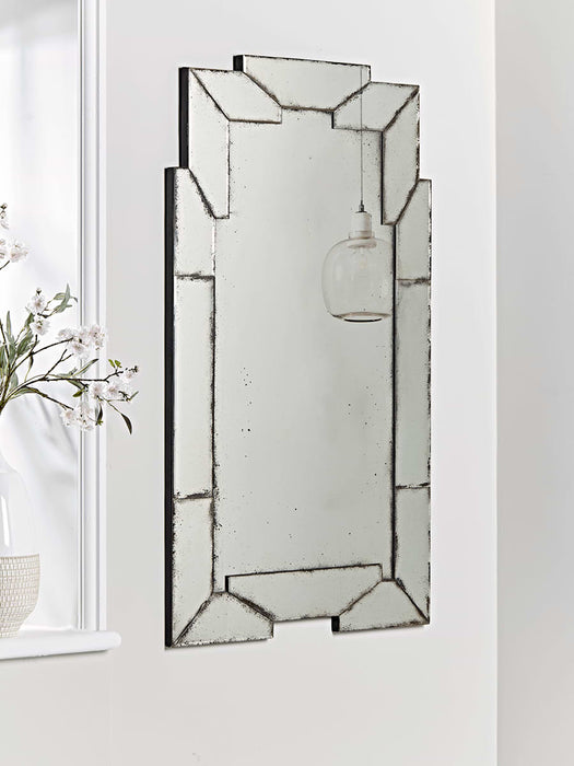 Antiqued Art Deco Mirror