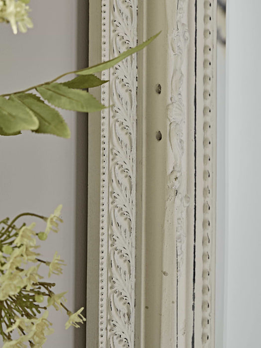 Antique White Wall Mirror