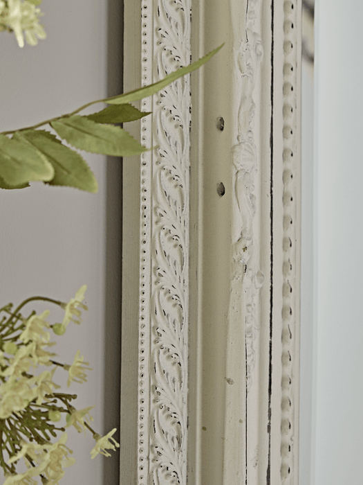 Antique White Wall Mirror