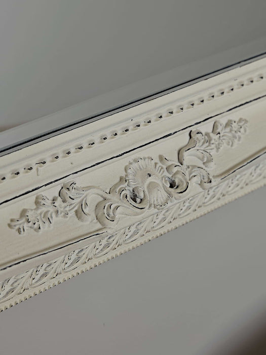 Antique White Wall Mirror