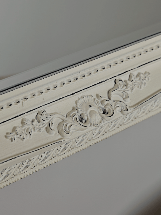 Antique White Wall Mirror