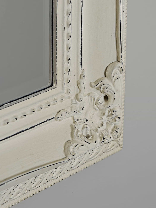 Antique White Wall Mirror