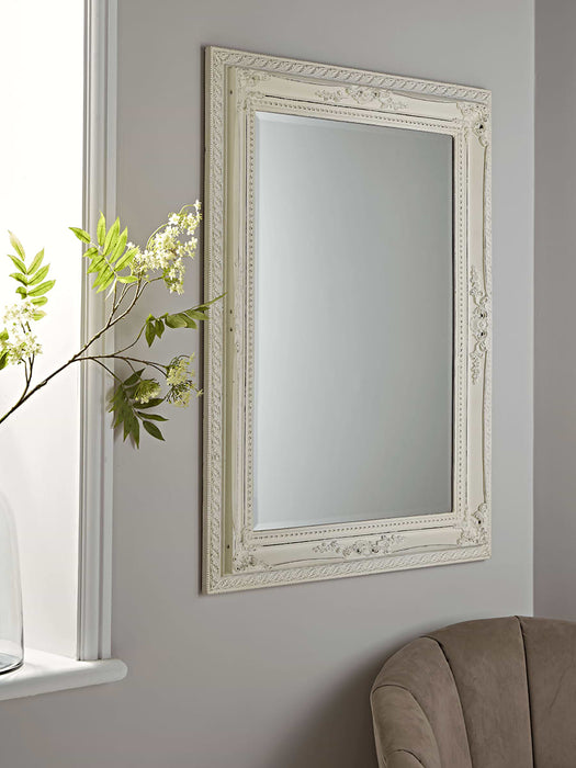 Antique White Wall Mirror