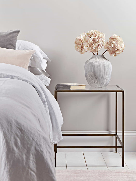 White Textured Vase