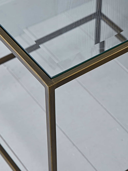 Villette Side Table - Burnished Brass
