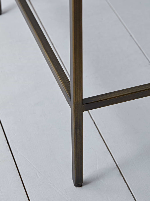 Villette Side Table - Burnished Brass