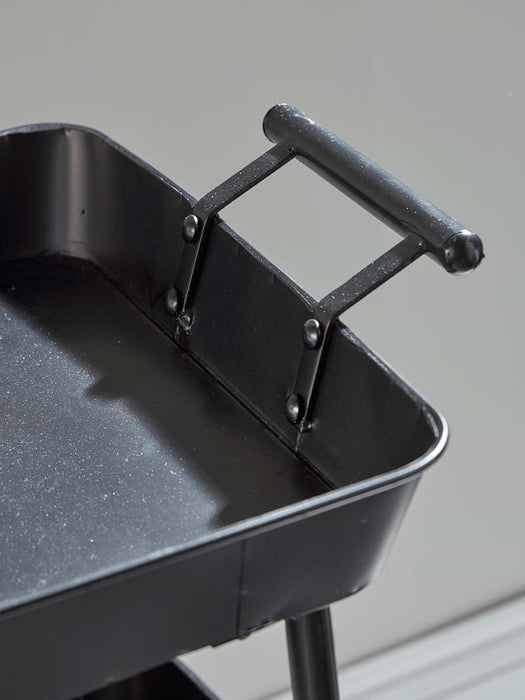 Black Metal Trolley