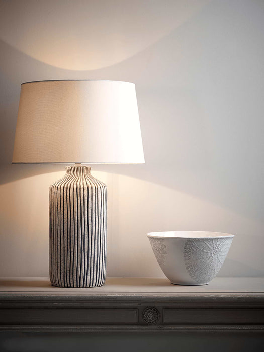 Blue Stripe Table Lamp