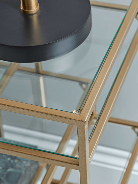 Brass & Glass Display Table