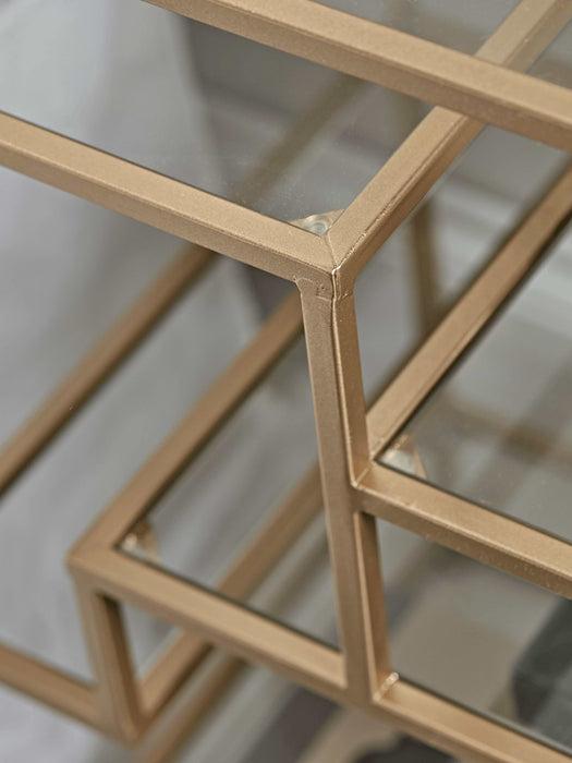 Brass & Glass Display Table