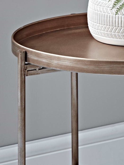 Burnished Brass Tray Table