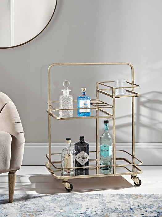 Brass Cocktail Trolley