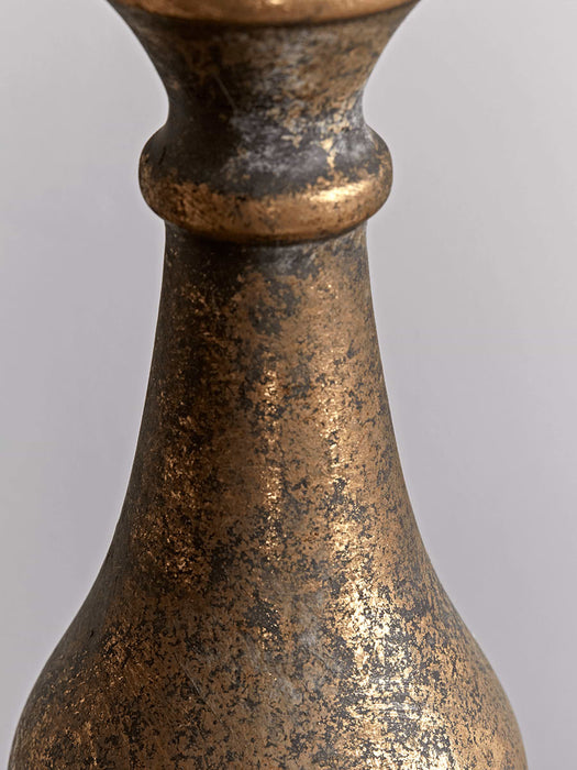 Burnished Gold Candle Holder - Medium