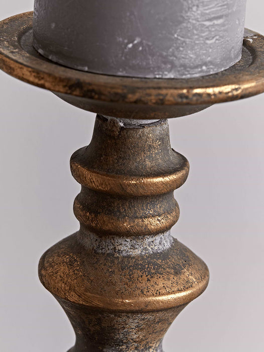 Burnished Gold Candle Holder - Medium