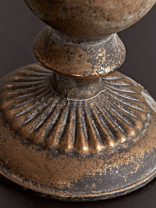 Burnished Gold Candle Holder - Medium