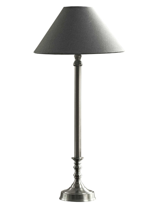 Burnished Silver Bedside Lamp