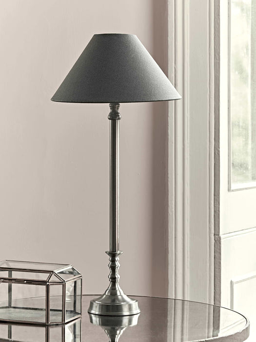 Burnished Silver Bedside Lamp