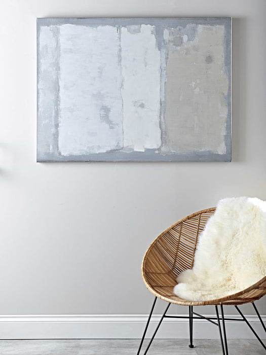Taupe Abstract Canvas