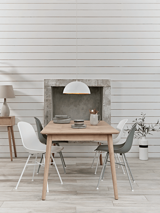 Two Arla Dining Chairs - White
