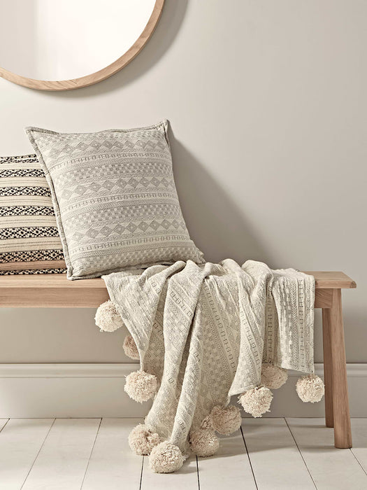 Ciro Pom Pom Throw - Cream