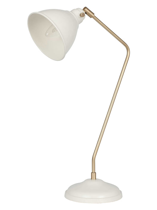 Cream & Brass Desk Lamp