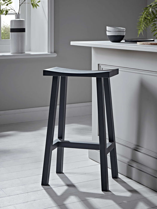 Curved Top Stool - Anthracite