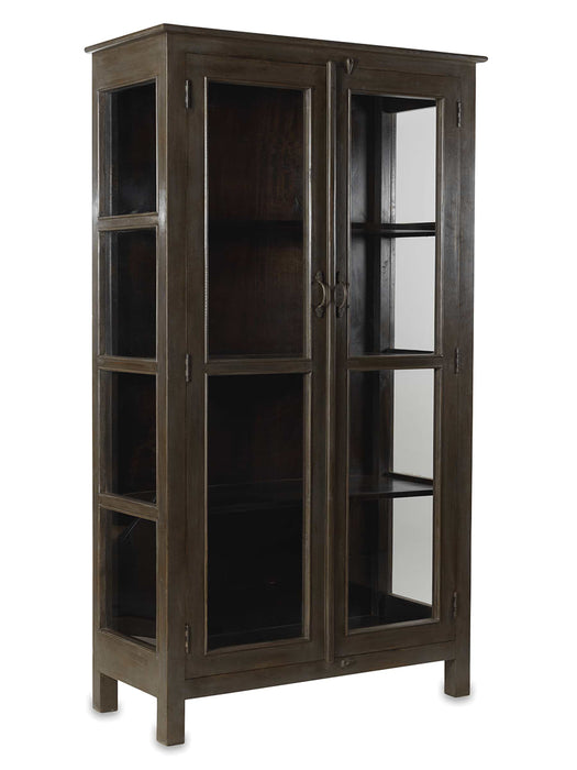 Distressed Painted Wooden Display Cabinet