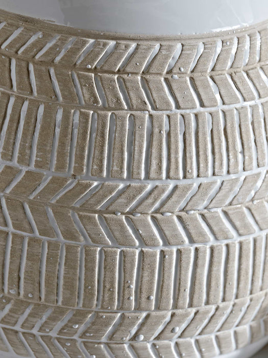 Embossed Glazed Planter