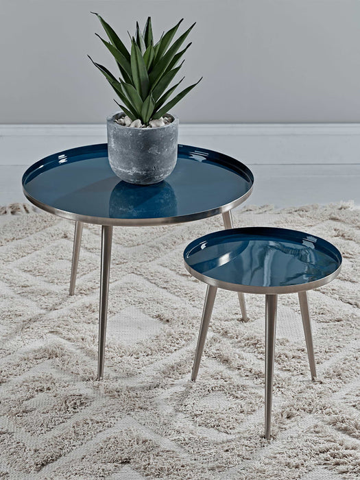 Enamelled Table Set - Blue