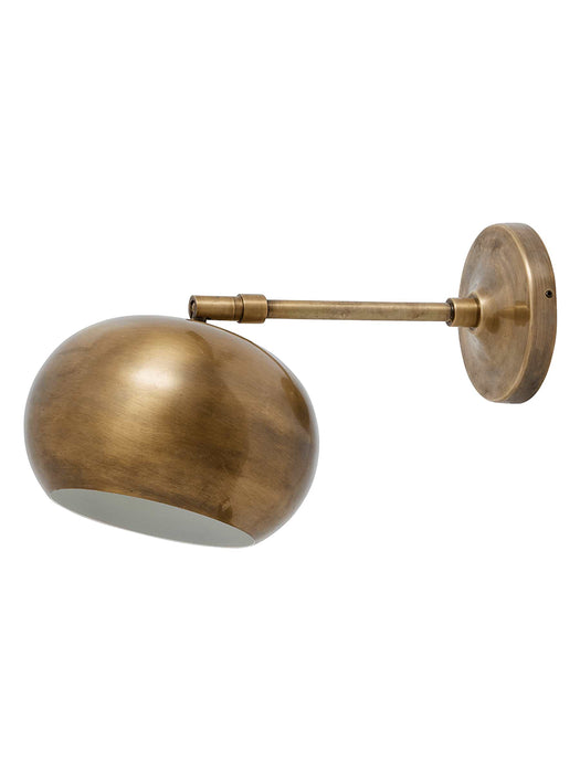 Globe Brass Wall Light