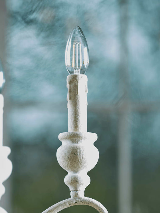 Grand Antique White Chandelier