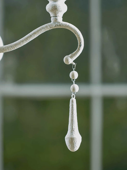 Grand Antique White Chandelier