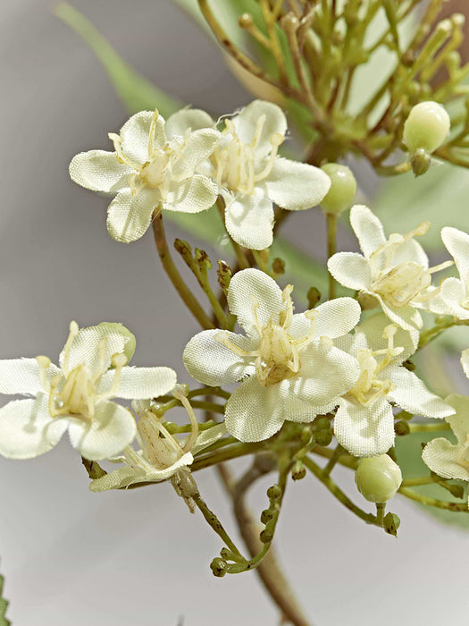 Faux Green Blossom Spray