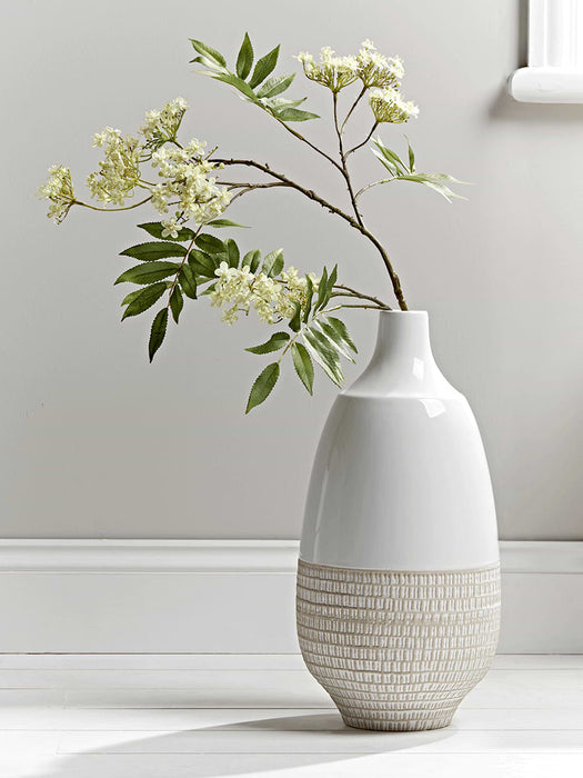 Faux Green Blossom Spray