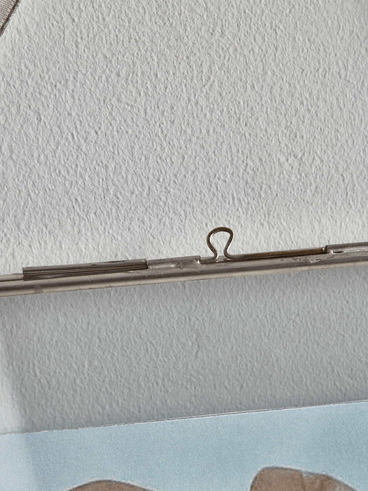 Delicate Hanging Glass Frame - Silver
