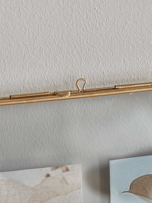 Three Delicate Hanging Frames - Brass