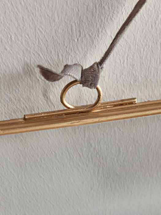 Three Delicate Hanging Frames - Brass