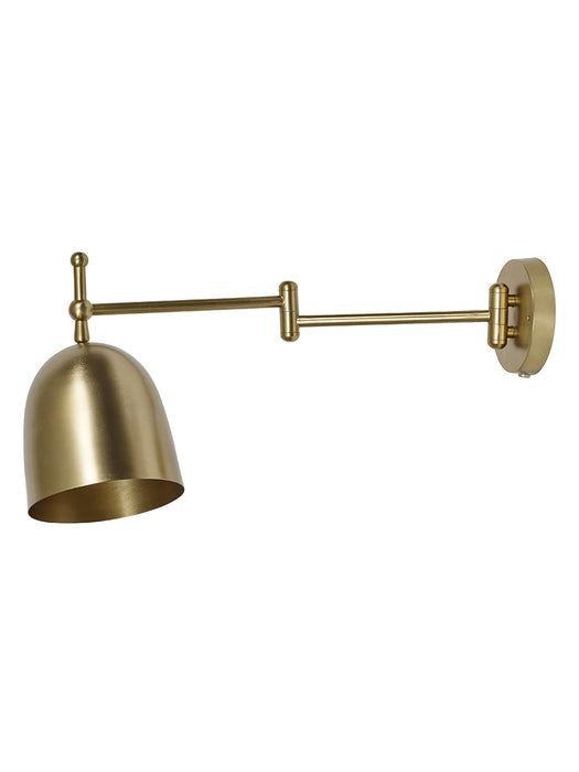 Hinged Metal Wall Light - Brass