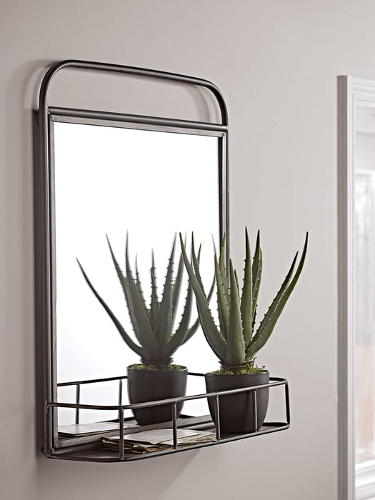Industrial Shelf Mirror