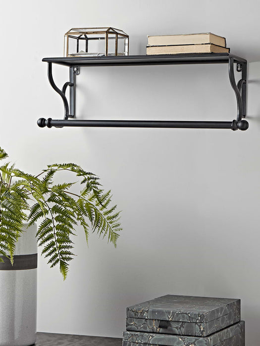 Black Iron Shelf Rail