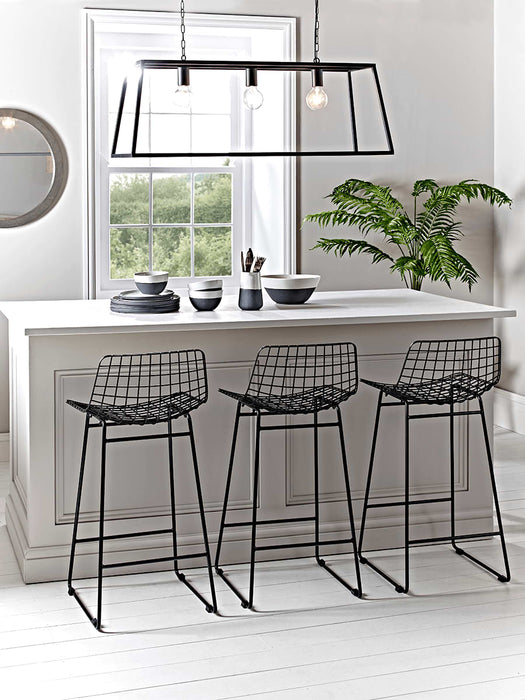 Black Iron Counter Stool