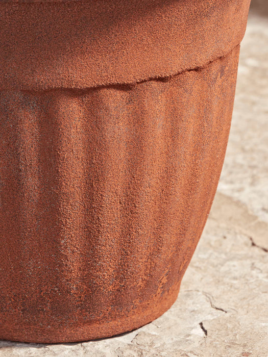 Rusty Cast Iron Planter