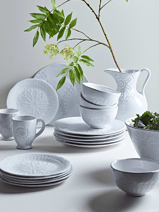 Embossed Lace Serving Bowl