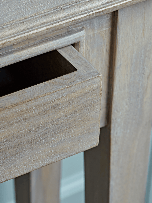 Limewashed Console Table