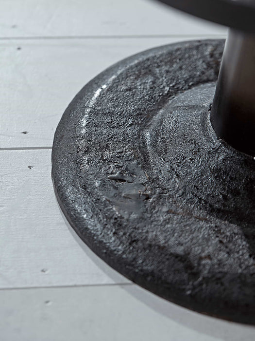 Round Leather High Stool