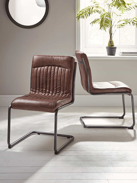 Ford Leather Dining Chair - Tan